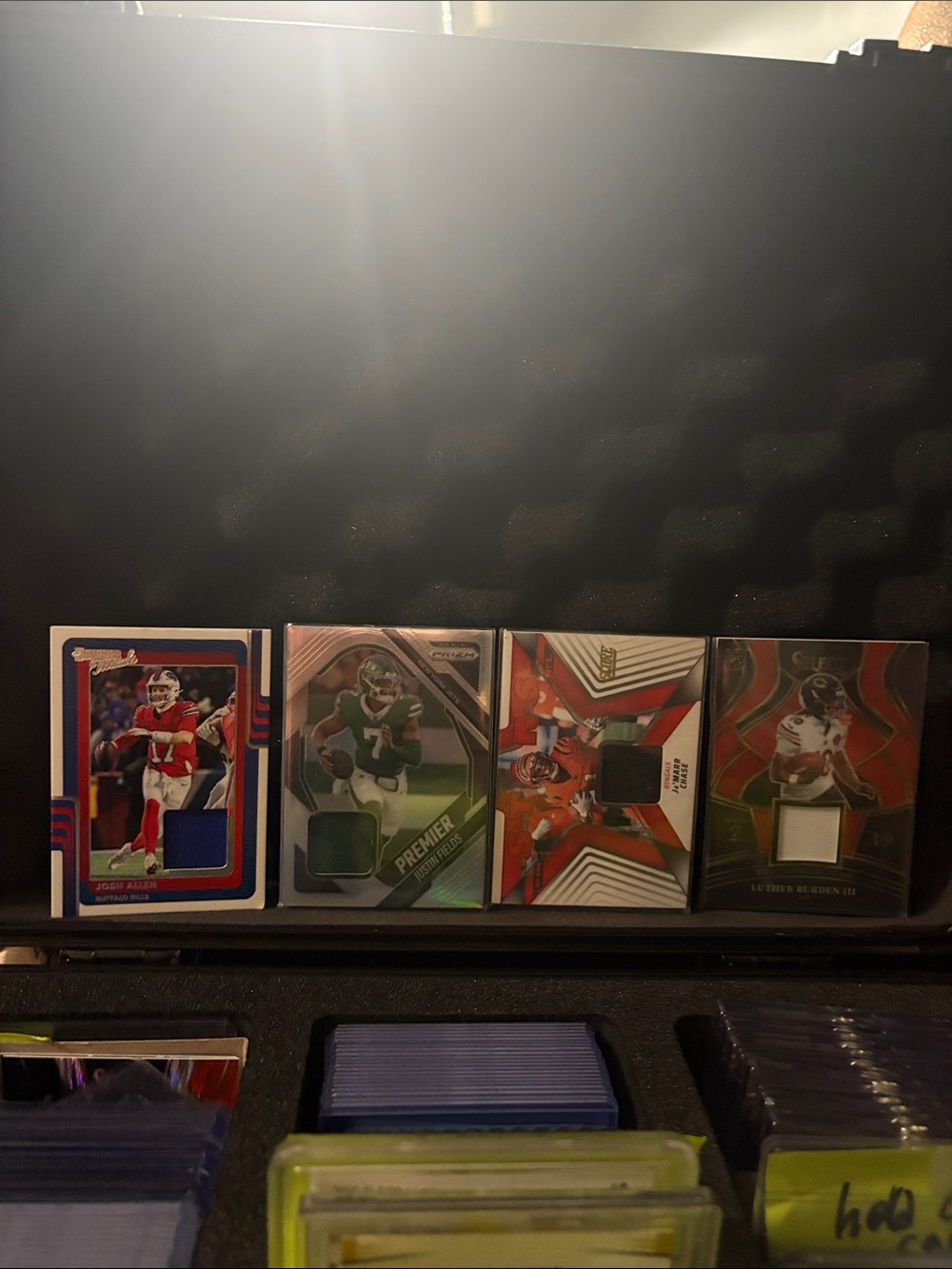 Football Rookie Patch Card Lot with Multi-Color Swatches